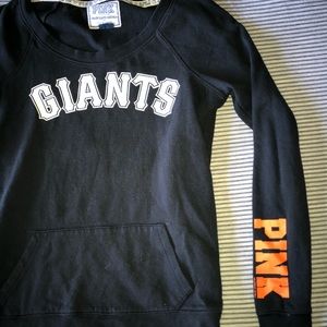 PINK sf giants crewneck